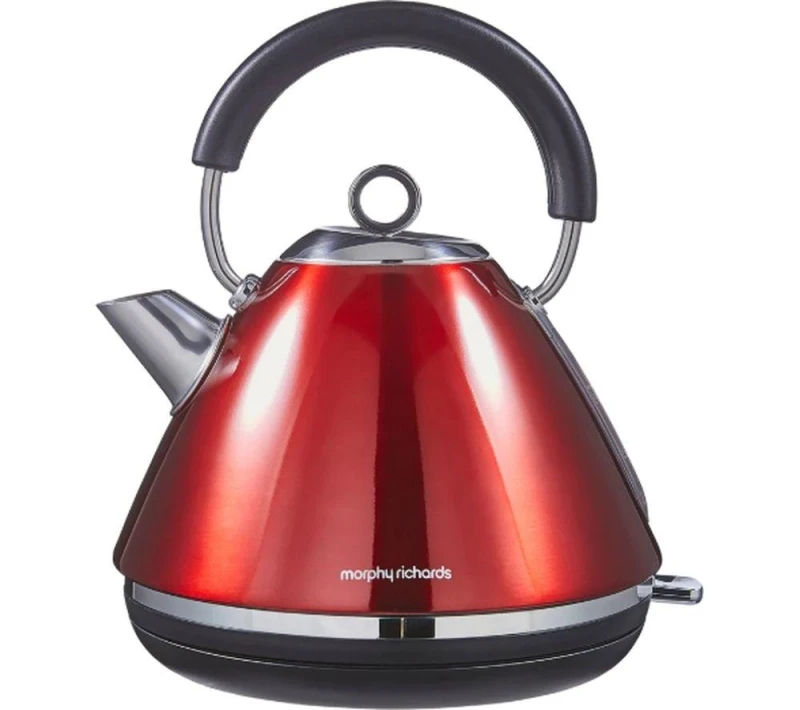Image of Morphy Richards Accents Traditional Kettle - Red, Red 5056765401496