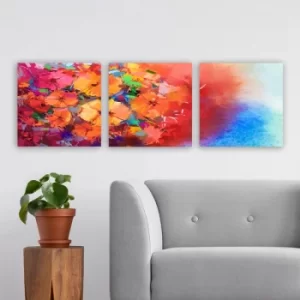 Image of P788021 Multicolor Decorative Canvas Painting (3 Pieces)