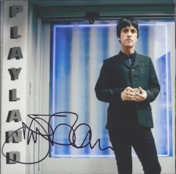 Image of Johnny Marr Playland - Autographed 2014 UK CD album NVCD002
