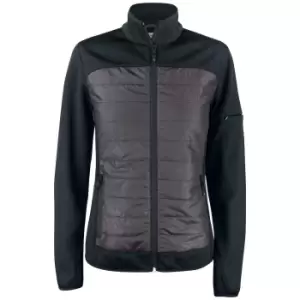 Image of Clique Womens/Ladies Custer Reflective Padded Jacket (M) (Black)