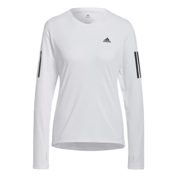 Image of adidas Own the Run Long-Sleeve Top Womens - White