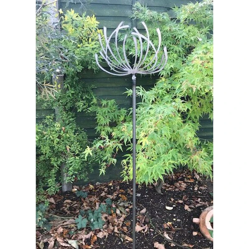 Image of Clematis 4ft (Pack of 3) - Steel - W15.2 x H144.8cm - Bare Metal/Ready to Rust PoppyForgeClemats4ftSUN257-3PK