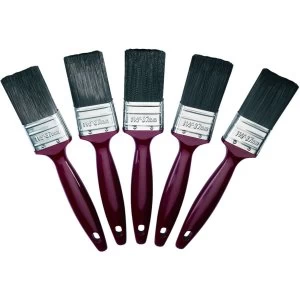 Image of Wickes Trade Synthetic Paint Brushes 1.5" - Pack of 5