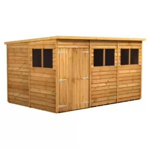 Image of Power 12x8 Overlap Pent Double Door Shed