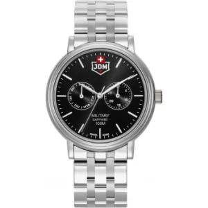 Image of Mens JDM Military Echo Steel Black Dial Watch