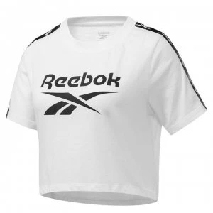 Image of Reebok Tape T Shirt Ladies - White