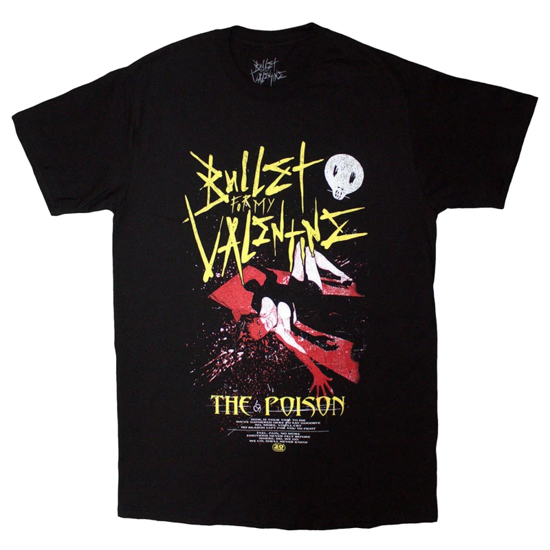 Image of Bullet For My Valentine Mens The Poison Cover T-Shirt in Black Size: Medium Black Male M