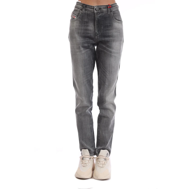 Image of Diesel 2015 Babhila Skinny-Fit Jeans Black Grey female 23R