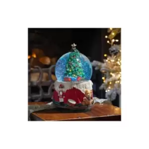 Image of Xmas Musical Light Up LED Christmas Tree Snow Sphere Snow Globe Deco Ornament