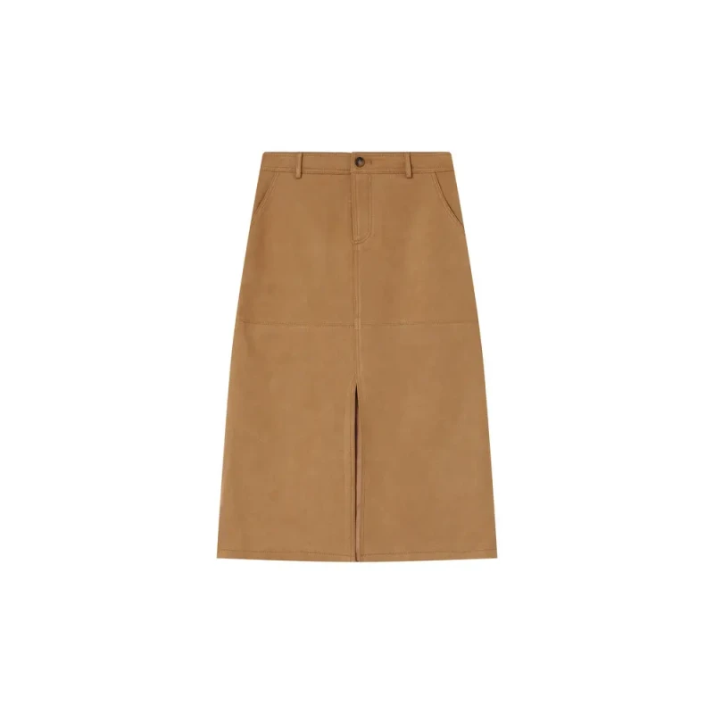 Image of Grace & Mila Womens skirt Grace & Mila Sorry Beige Female S