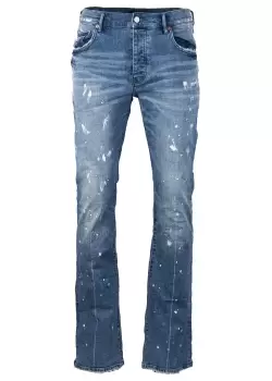 Image of Purple Brand Mens Super Faded Indigo Boot Jeans In Blue
