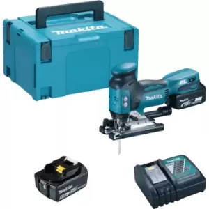 Image of Makita DJV181 18v Cordless LXT Brushless Jigsaw 2 x 5ah Li-ion Charger Case