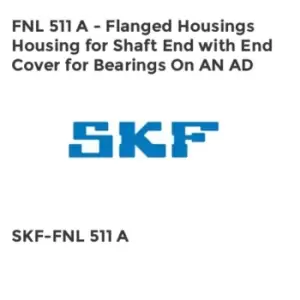 Image of FNL 511 A - Flanged Housings Housing for Shaft End with End Cover for Bearings On AN AD