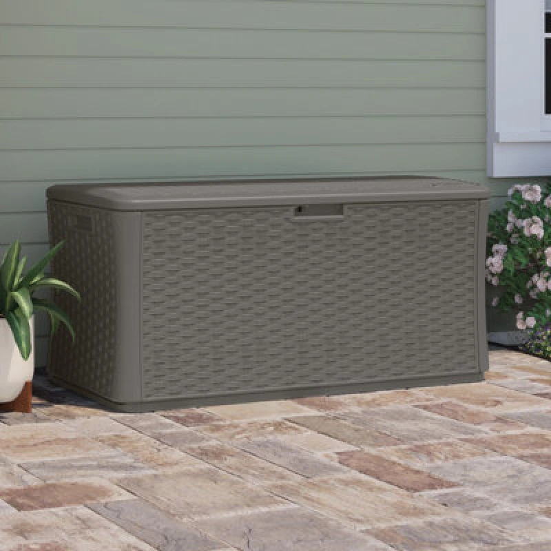 Image of Suncast Oregon 507L Storage Box - Stone Grey BMDB13400ST