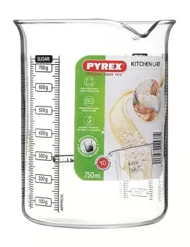 Image of Pyrex Classic Kitchen Lab Measuring Glass, 0.75L
