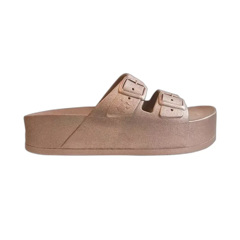 Image of Cacatoes Womens sandals Cacatoes Caipirinha Metallic Beige Female 40