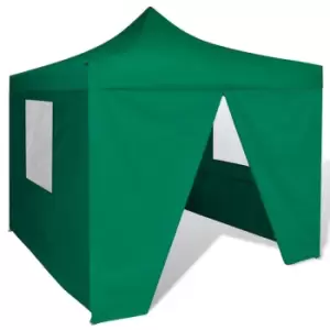 Image of Vidaxl Foldable Tent 3x3 M With 4 Walls Green