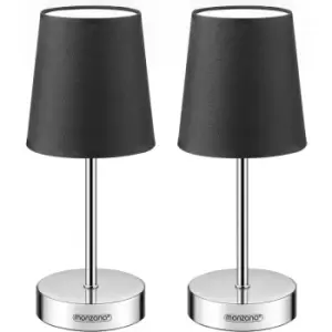 Image of Bedside Lamp Table Light Modern Lighting Taupe Anthracite White 1.20m 15 Watt Protection Class IP 20 Anthrazit 2er Set (de)