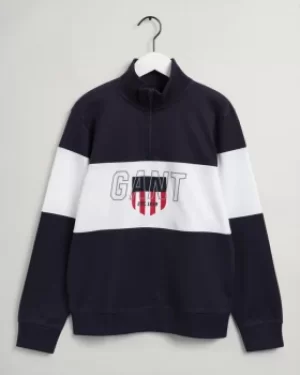 Image of GANT Teens Sporty Shield Half-zip Heavy Rugger