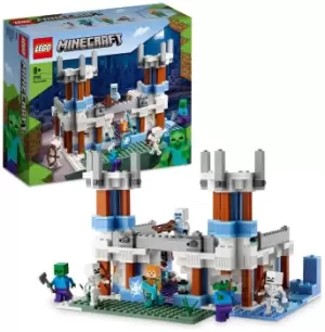 Image of LEGO Minecraft The Ice Castle Toy with Zombie Figures 21186