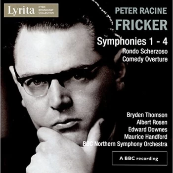 Image of BBC Northern Symphony Orchestra - Peter Racine Fricker: Symphonies 1-4/Rondo Scherzoso/... CD