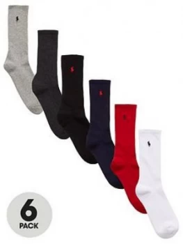 Image of Polo Ralph Lauren Socks (6 Pack) - Multi