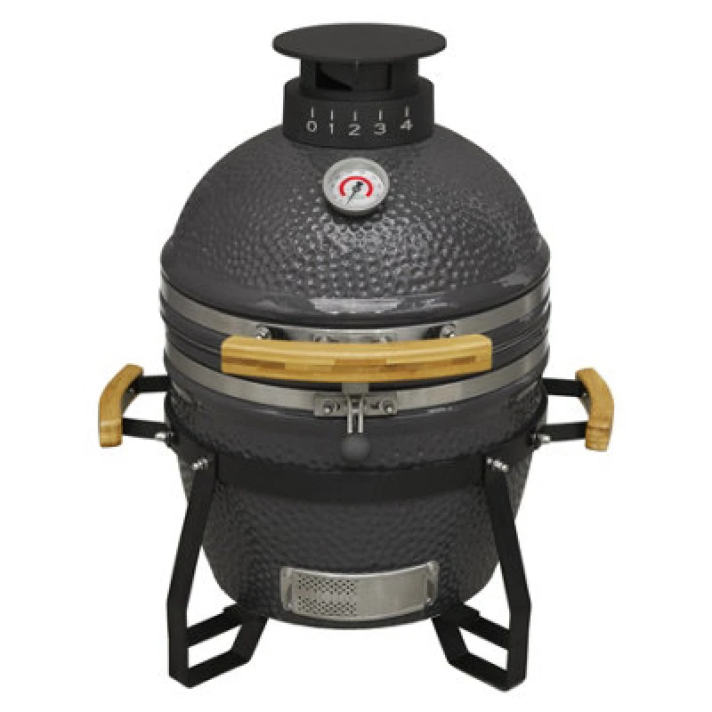 Image of Dellonda Deluxe 16"(40Cm) Ceramic Kamado Style Bbq Grill/oven/smoker - Dg158