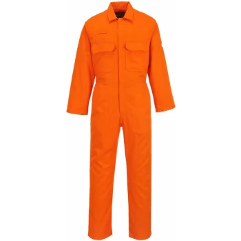 Image of Portwest - BIZ1 Orange Sz XL T Bizweld Flame Retardant Welder Overall Coverall Safety Boiler Suit