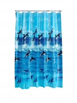 Image of Aqualona Dolphin Shower Curtain