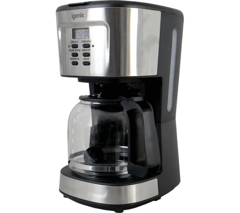 Image of IGENIX IGCM01250SS Filter Coffee Machine - Stainless Steel 5016368012598
