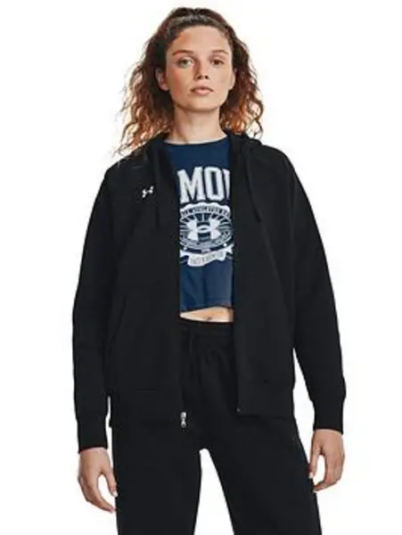 Image of Under Armour Rival Fleece Full-Zip Hoodie Womens - Size 10