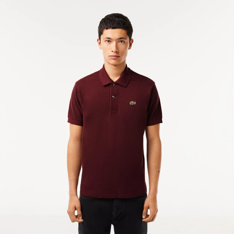 Image of Lacoste Mens Classic Short Sleeve Polo Shirt Vine Chine male XS