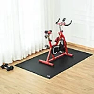 Image of Homcom Exercise Mat Non-Slip Black 2200 x 1200 mm
