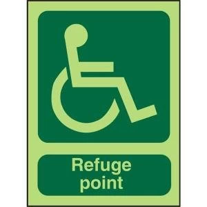 Image of Stewart Superior PDPSP100SRP Screw Plastic Sign 150x200 Wheel Chair