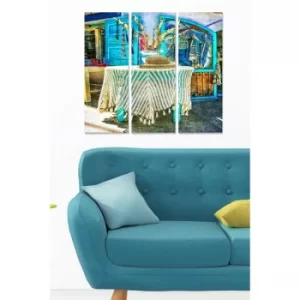 Image of MDF551240254 Multicolor Decorative MDF Painting (3 Pieces)