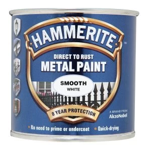 Image of Hammerite Smooth White Paint - 250ml