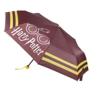 Image of Harry Potter Glasses Umbrella - Burgundy