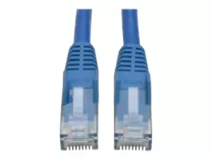 Image of Eaton Tripp Lite 2ft Cat6 Gigabit Snagless Molded Patch Cable - Blue