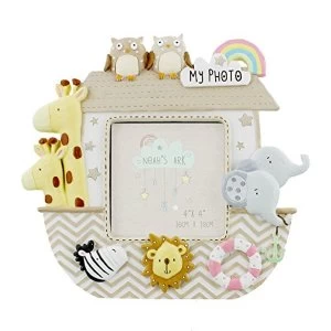 Image of 4" x 4" - Celebrations Noah's Ark Boat Photo Frame
