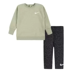 Image of Nike Leopard Set Bb32 - Grey