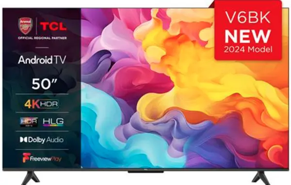 Image of TCL 50" 50V6BK Smart 4K Ultra HD LED TV