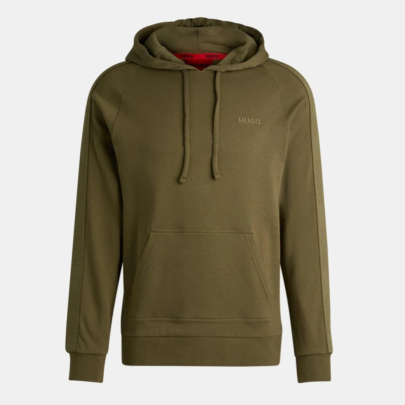 Image of Hugo Boss Sporty Logo Hoodie Mens - Green Green M