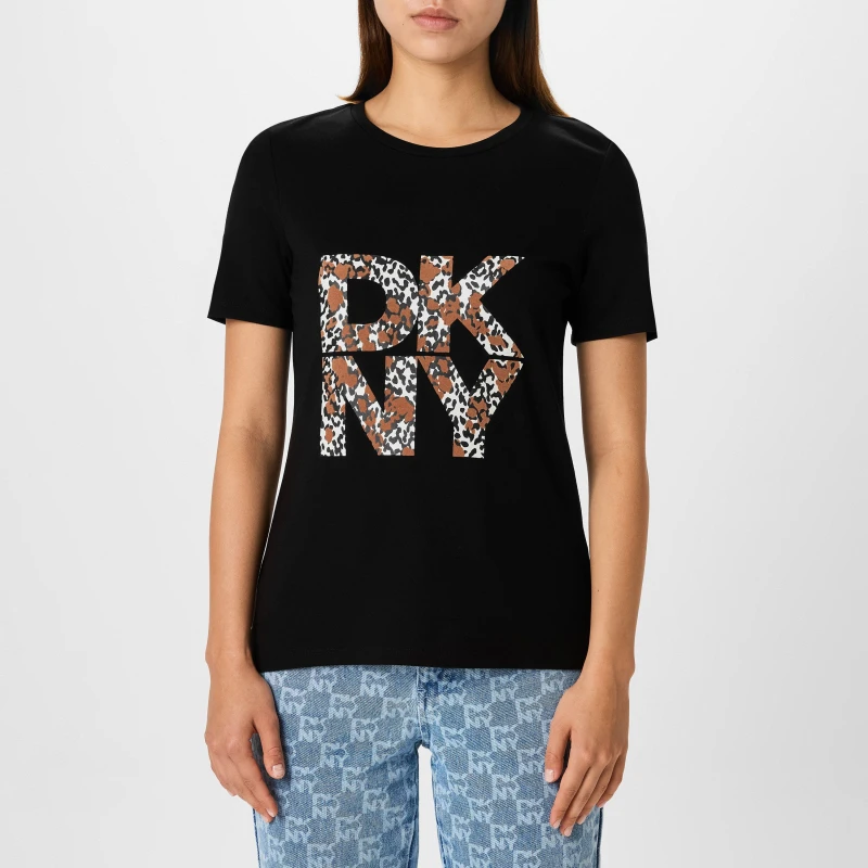 Image of DKNY Logo T-Shirt - Black 8