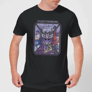Image of Transformers Decepticons Mens T-Shirt - Black - XS