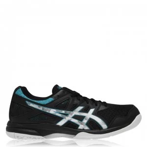 Image of Asics Gel Task 2 Badminton Trainers Mens - Black/Lagoon