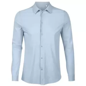 Image of NEOBLU Mens Balthazar Jersey Long-Sleeved Shirt (M) (Soft Blue)