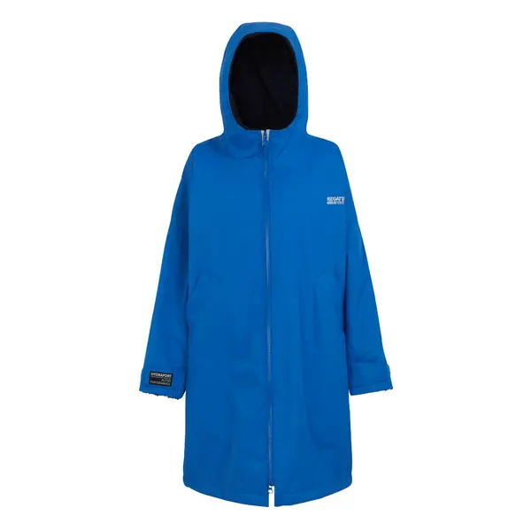 Image of Regatta Boys Waterproof fleece Lined Robe Jacket Coat 5-6 Years - Chest 59-61cm (Height 110-116cm) Oxford Blue/Navy RKW289B-05J-5