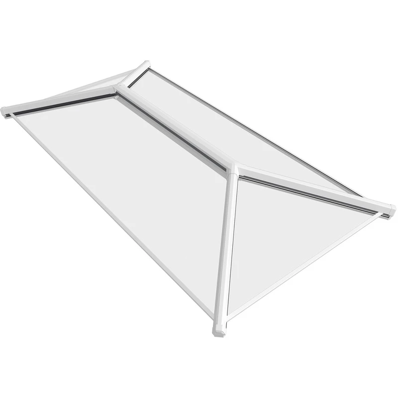 Image of Crystal Aluminium Skylight Roof White Ext White Int 2000Mmx1000Mm, White LANW2010