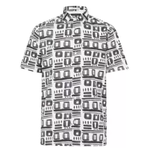 Image of Ted Baker Priskan Short Sleeve Shirt Mens - Black