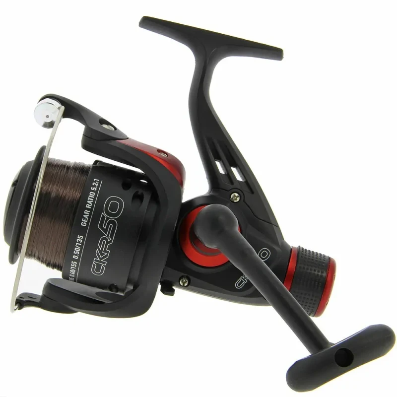 Image of Angling Pursuits 1bb fishing reel with 8 lb line Angling Pursuits CKR50 Noir Unisex TU AP-FRL-CKR50